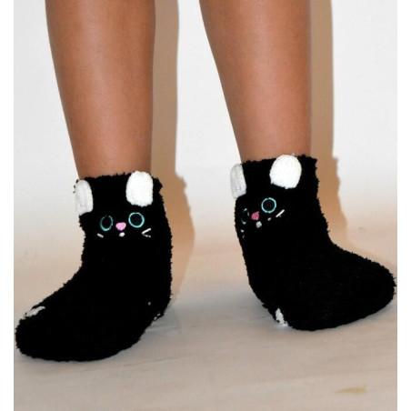 Chausson polaire enfants petit chaton