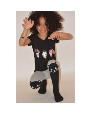 Collant Enfant chaud cuissarde chat
