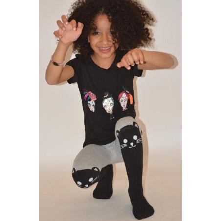 Collant Enfant chaud cuissarde chat