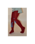 Collant Enfant coton petit lapin bordeaux