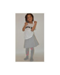 Collant lapin gris coton asymétrique  enfant