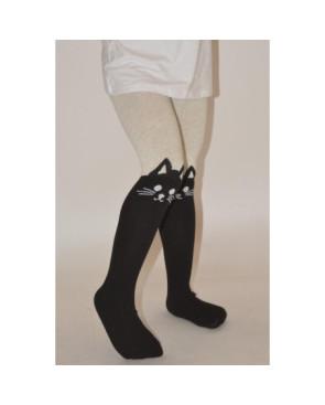 Collant cuissarde chat enfant coton