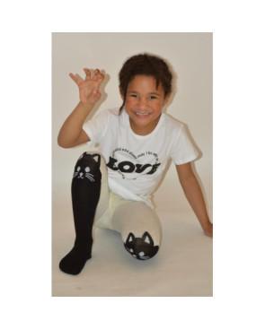 Collant cuissarde chat enfant coton