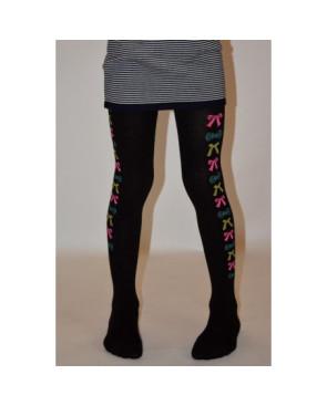 Collant enfant coton petits noeuds de couleurs