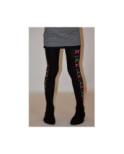 Collant enfant coton petits noeuds de couleurs