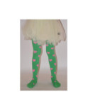 Collant enfant de coeurs vert