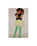 Collant enfant de coeurs vert