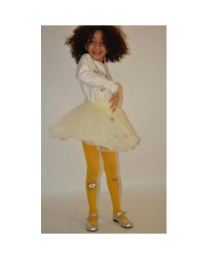 Collant enfant oeil qui rit  qui pleure moutarde