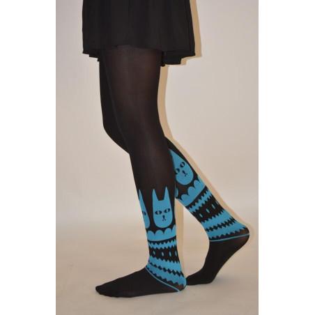 Collant renard bleu