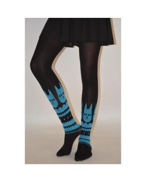 Collant renard bleu