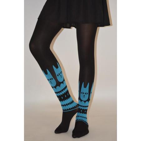 Collant renard bleu