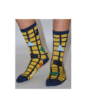Chaussettes a carreaux rigolos
