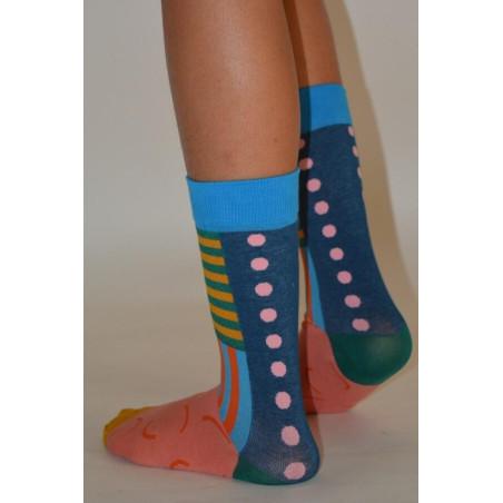 Chaussettes de clown à pois