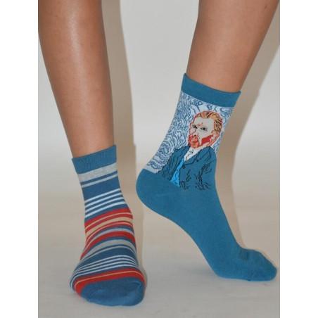 Duo de chaussettes Asymétriques D'art Van Gogh