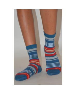  chaussettes coton rayures