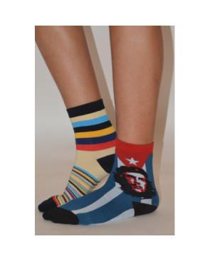 Duo de chaussettes asymétrique El Ché
