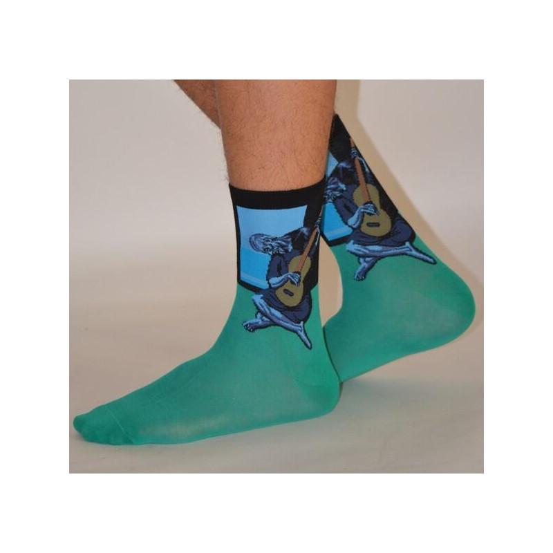 Chaussettes de maitre  Le guitariste bleu de Picasso