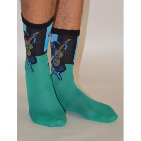 Chaussettes de maitre  Le guitariste bleu de Picasso
