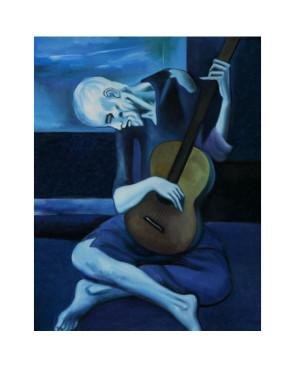  Chaussettes de maitre  Le guitariste bleu de Picasso
