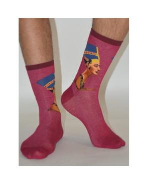 chaussettes oeuvre célébre Nefertiti art socks