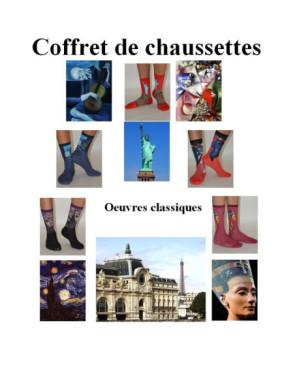 Coffret de chaussettes oeuvres classiques art socks