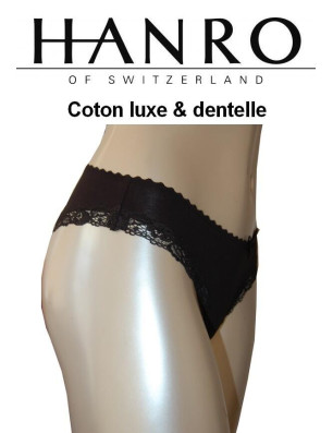 Hanro Tanga Coton et dentelle luxe