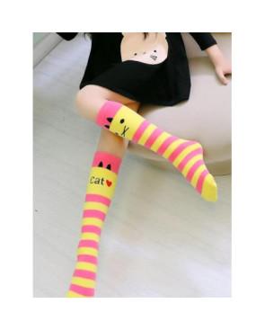 Mi bas love cat Roses et jaunes