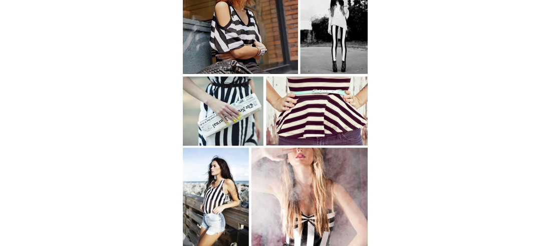 tendances Rayures verticales noires et blanches