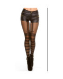Collant Jarretelles rayures
