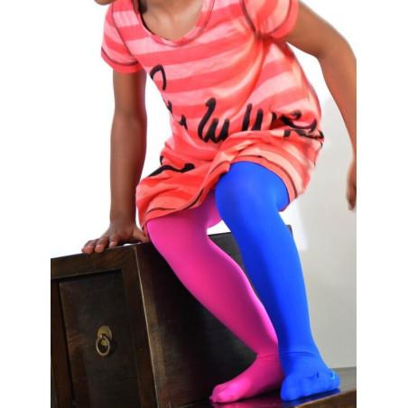 Collant enfant Asymétrique Fushia Bleu