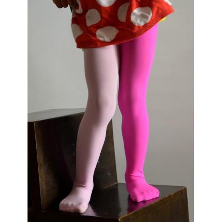 Collant Enfant Asymétrique Fushia Rose