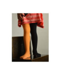 Collant enfant asymétrique Orange noir