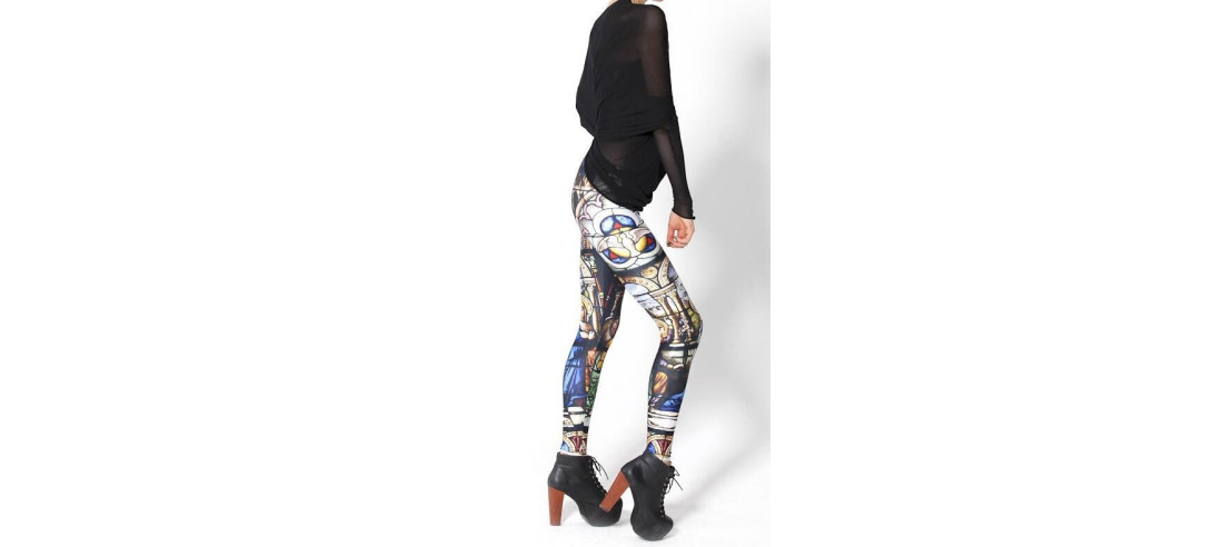 Legging Galaxy cathédrale vitrail