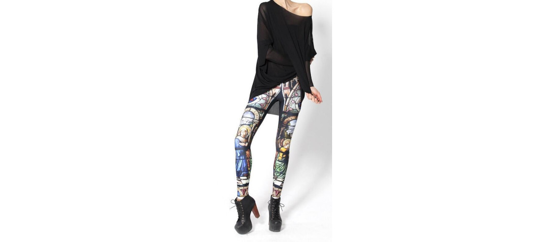Legging Galaxy cathédrale vitrail