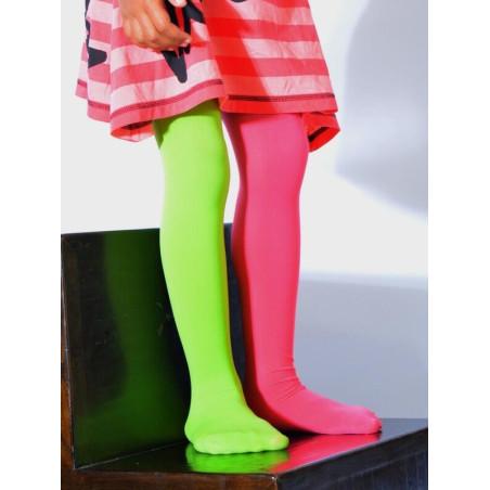 Collant enfant asymétrique vert rose