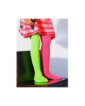 Collant enfant asymétrique vert rose