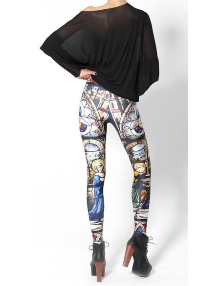 Legging Galaxy cathédrale vitrail