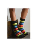 Chaussettes multi-rayures multicolore