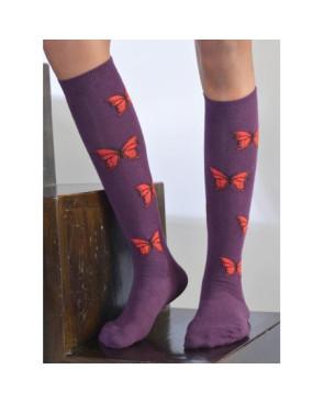 Mi-bas-Papillons-Violets