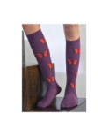 Mi bas Papillons Violets