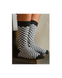 Chaussettes Carreaux Noirs et blancs