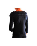 Chemise col rond fraise dentelle