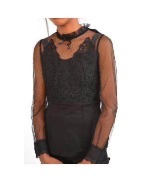 chemise Plumetis Tulle et dentelle