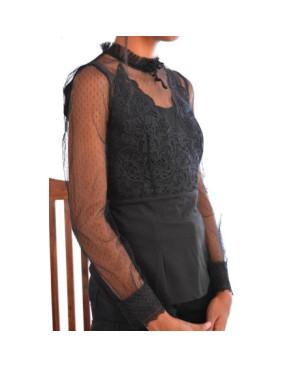 chemise Plumetis Tulle et dentelle