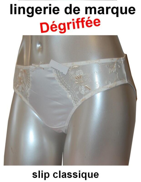 Dégriffé Slip classique Ivoire