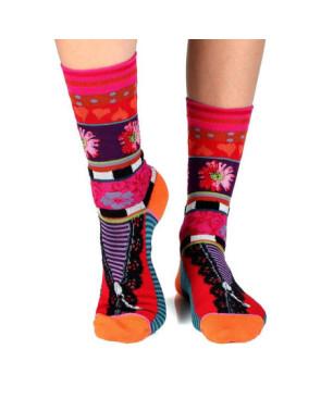 Chaussettes Dub et drino unisex zip fleuri