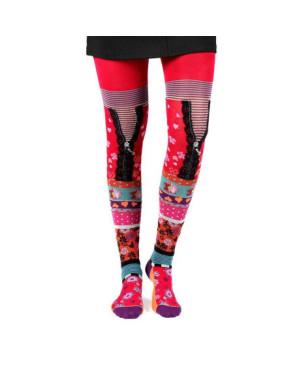 collant dub et drino zip fleuris