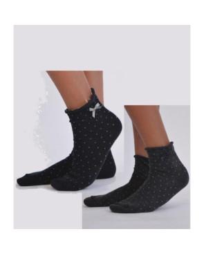 Socquettes Pois Vintage Bord roulé