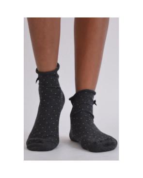 Socquettes Pois Vintage Bord roulé