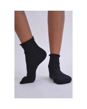  Socquettes Pois Vintage Bord roulé